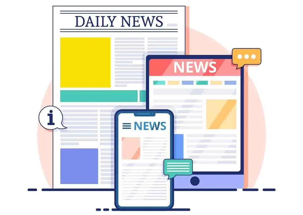 Daily news write in the mobile phone