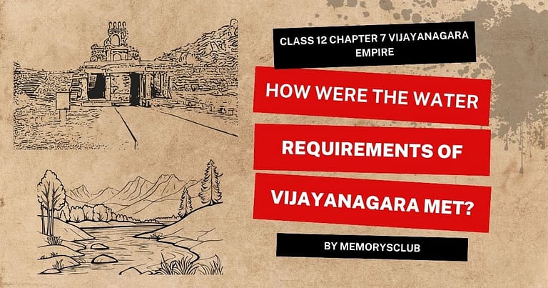 How were the water requirements of Vijayanagara met